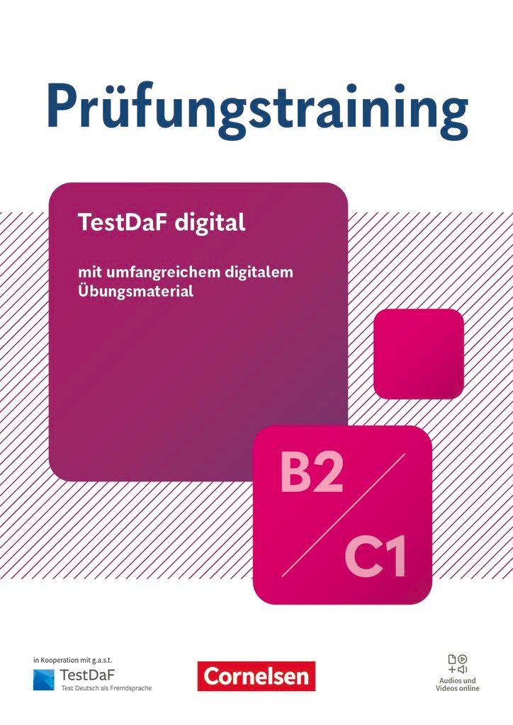 Vorderes Coverbild Prüfungstraining DaF. Digitaler TestDaF B2/C1 - Übungsbuch mit Lösungen und Audios als Download