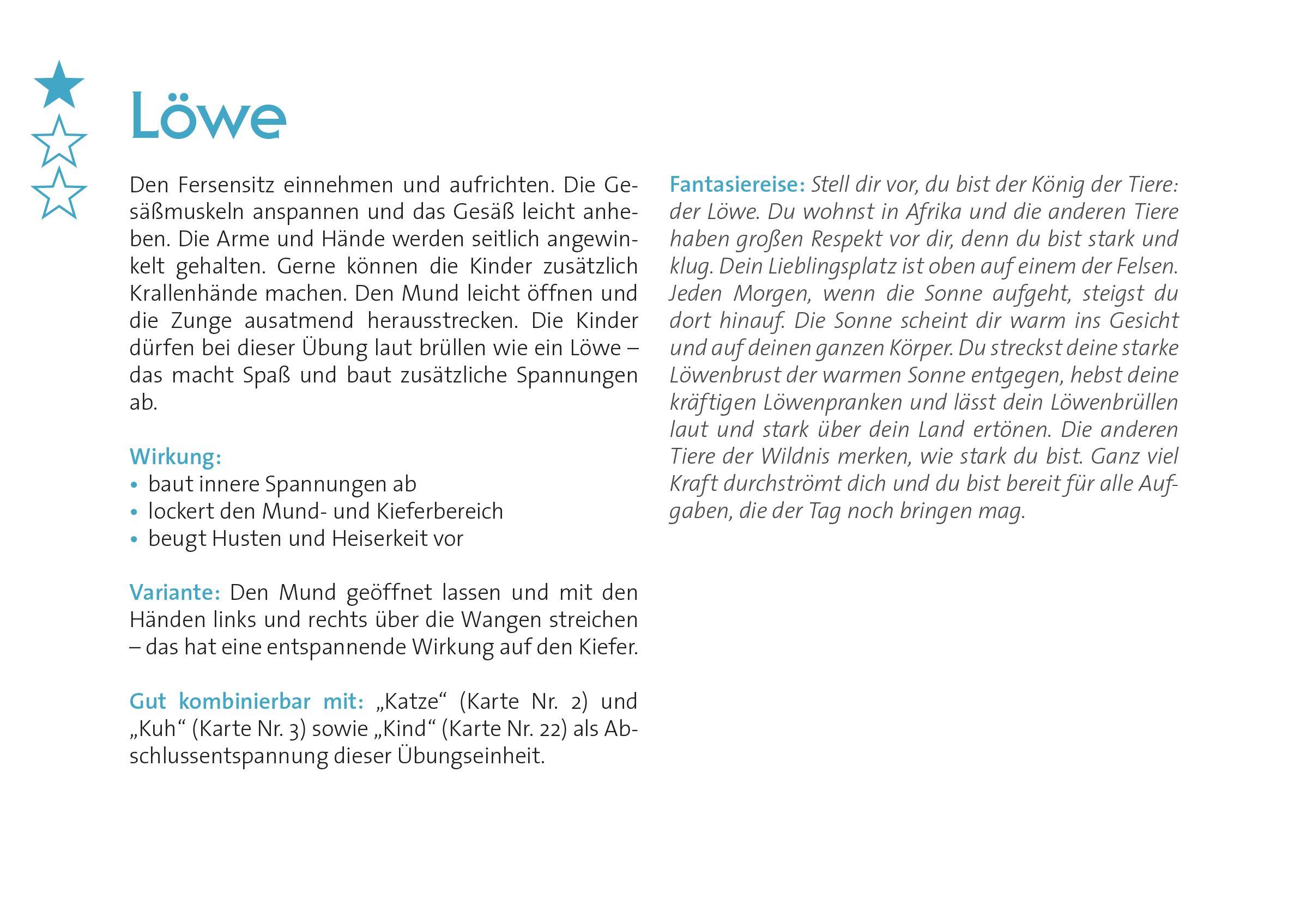 Beispielinhalt (Bild) Träum+Spür-Karten: Yoga für Kinder