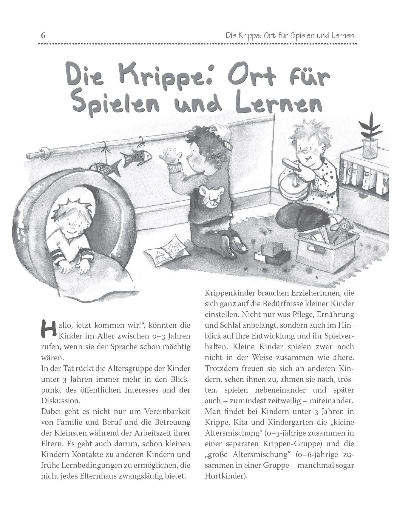 Beispielinhalt (Bild) Das Krippenkinder-Spielebuch
