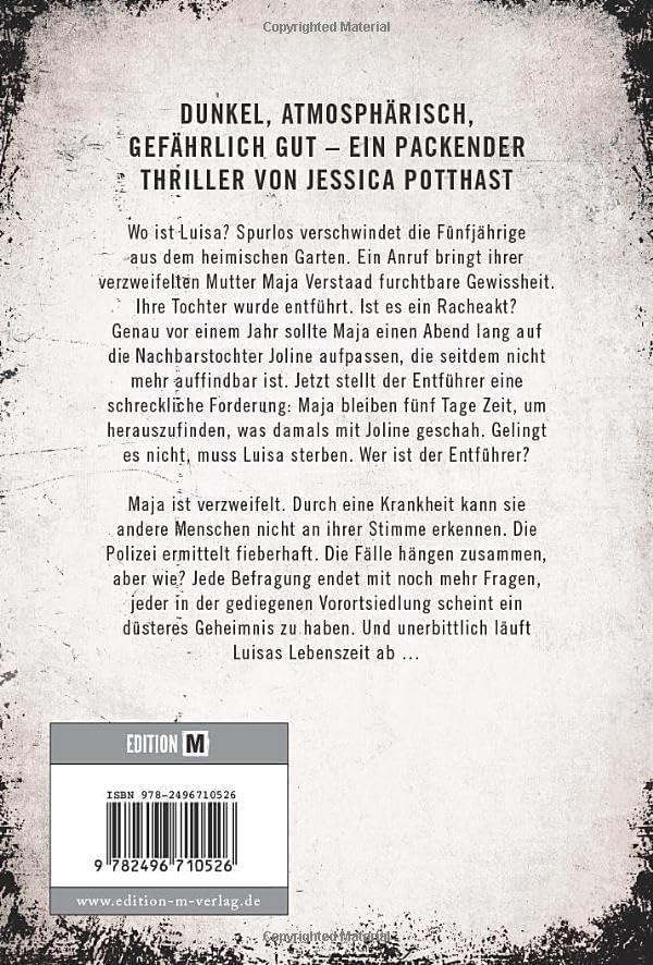 Rückseitencover Erloschene Stimmen