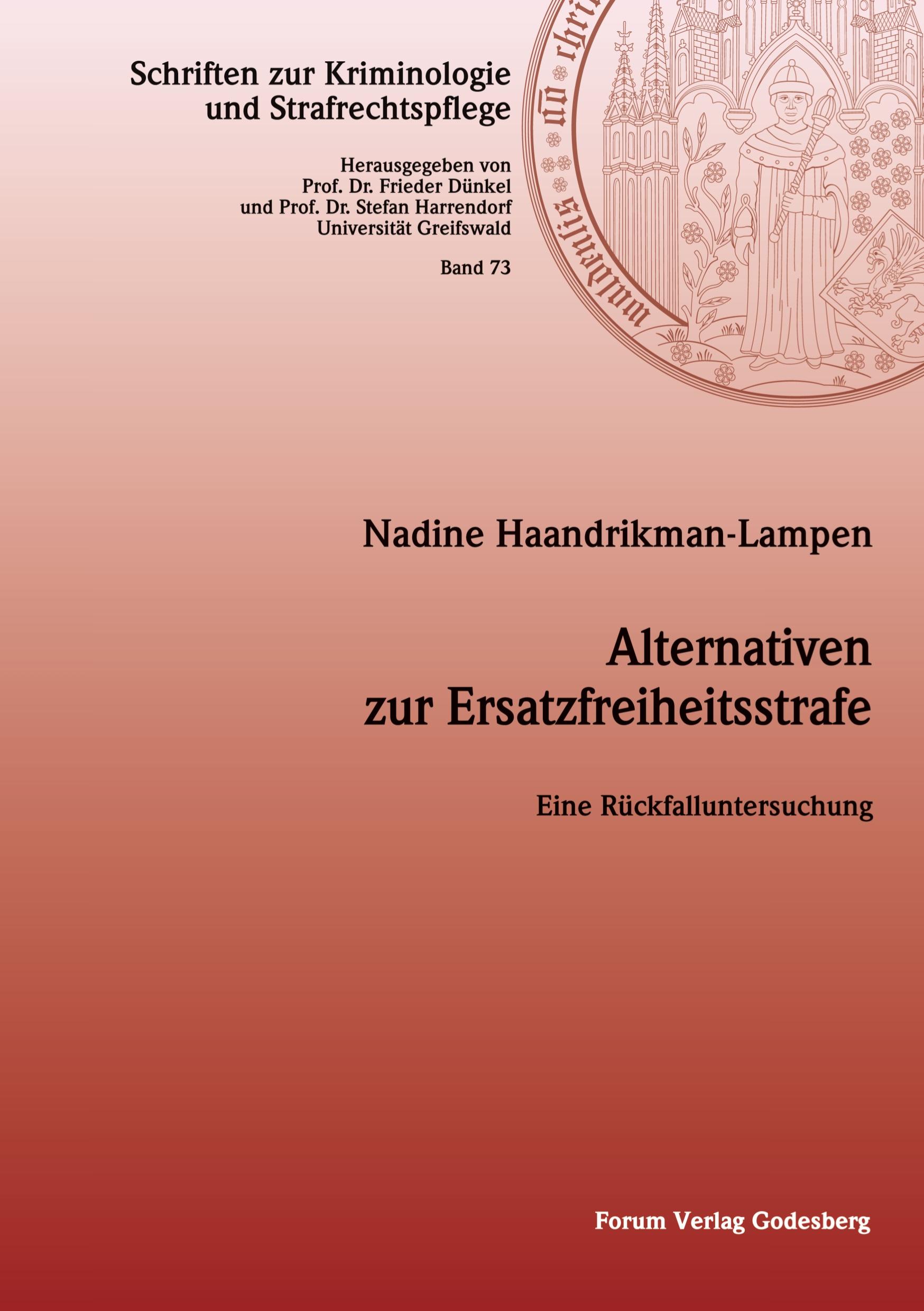 Vorderes Coverbild Alternativen zur Ersatzfreiheitsstrafe