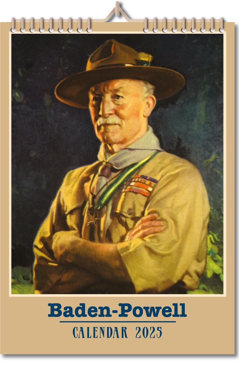 Vorderes Coverbild Baden-Powell - Historischer Kalender 2025
