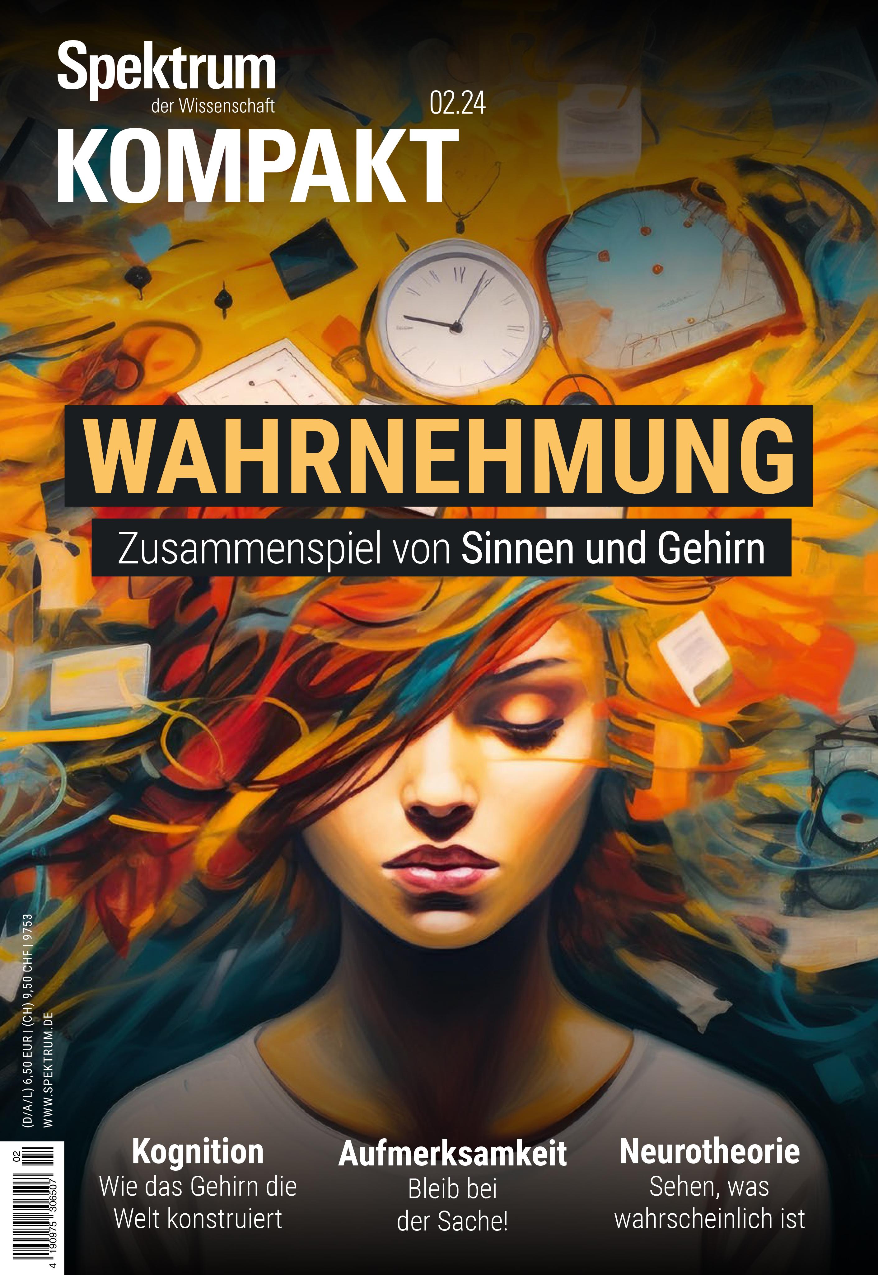Vorderes Coverbild Spektrum Kompakt 2/2024 - Wahrnehmung