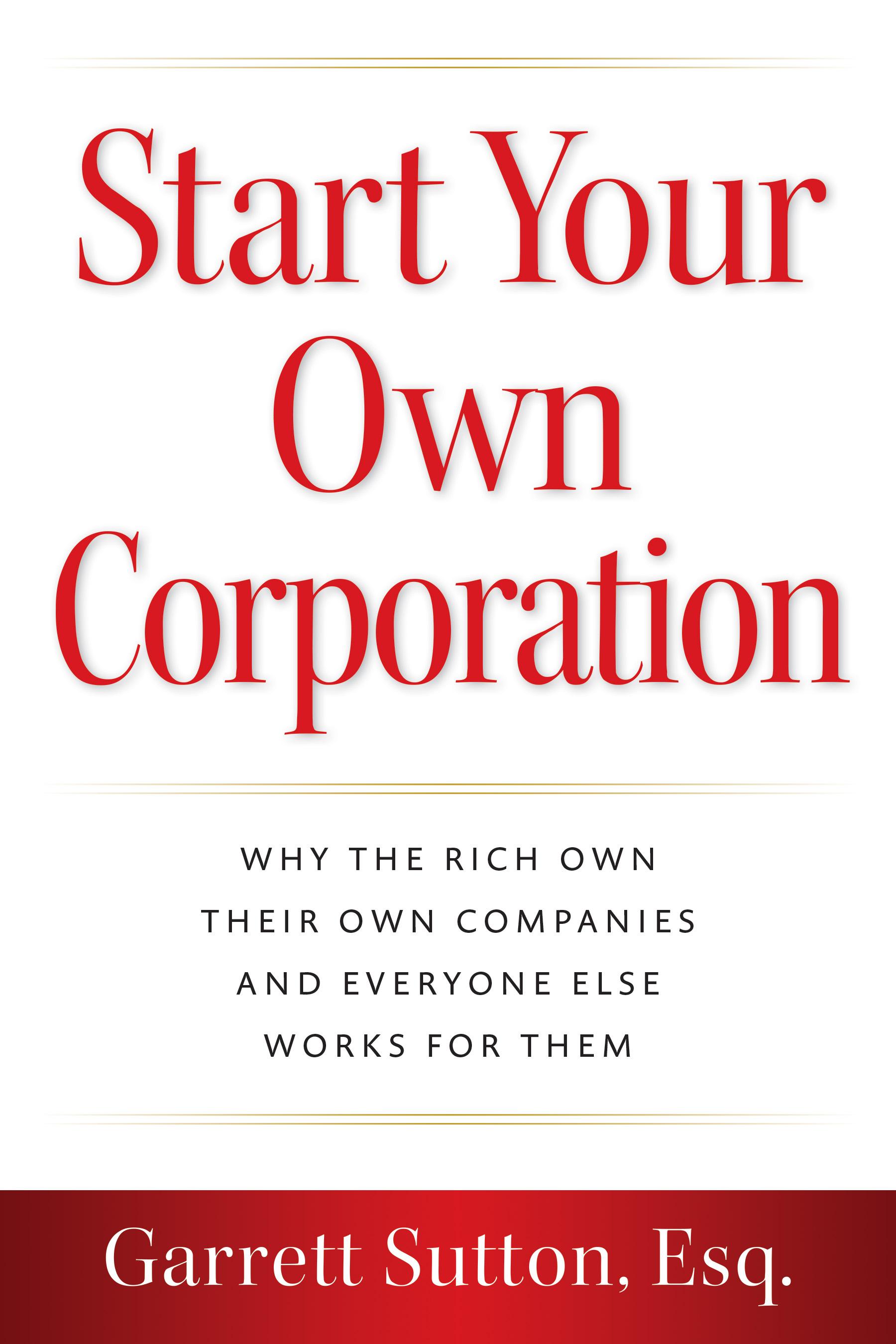 Vorderes Coverbild Start Your Own Corporation