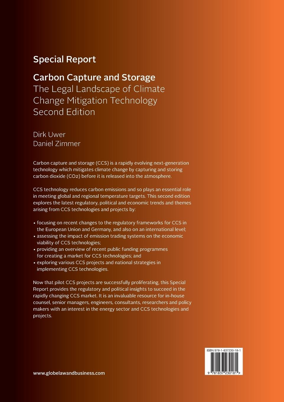 Rückseitencover Carbon Capture and Storage