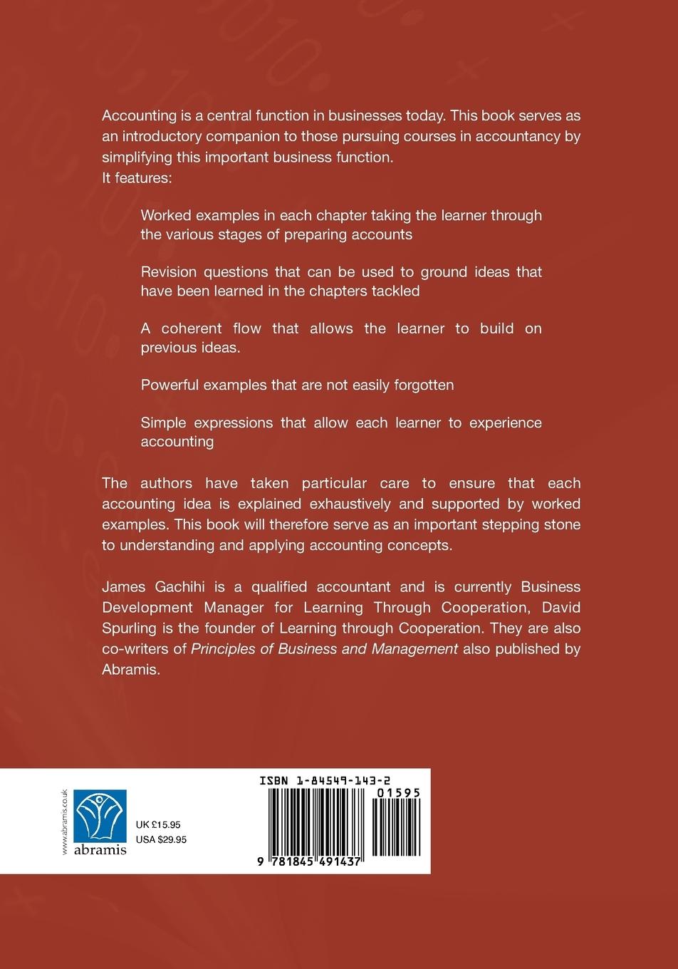 Rückseitencover An Introduction to Accounting