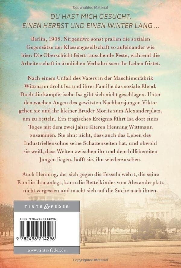 Rückseitencover Einen Herbst und einen Winter lang