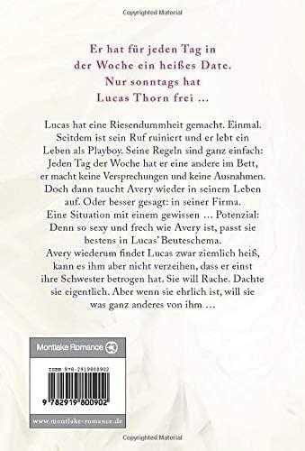 Rückseitencover Sechs Tage - sieben Dates