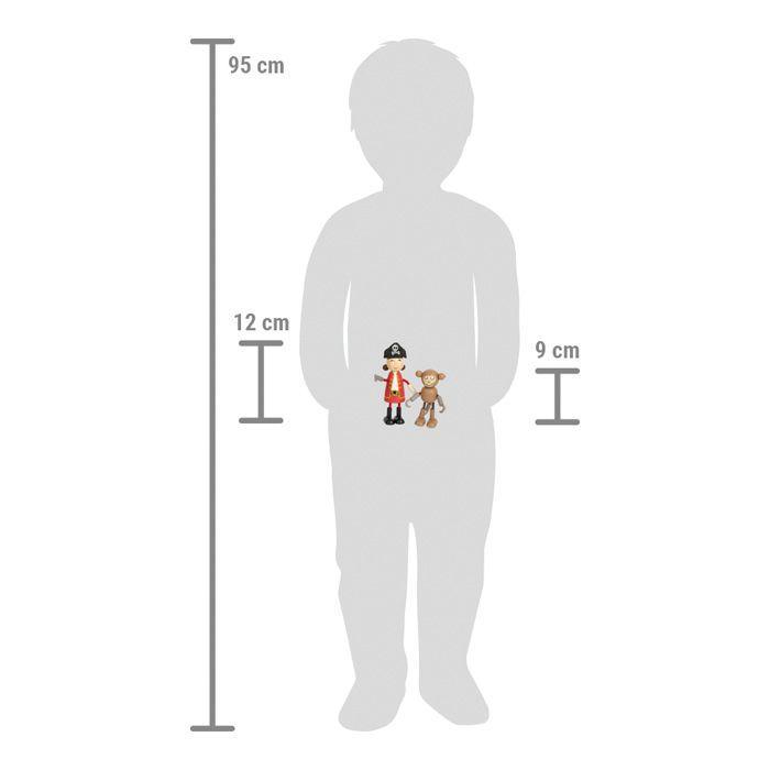 Beispielinhalt (Bild) Biegepuppen Piraten Figuren