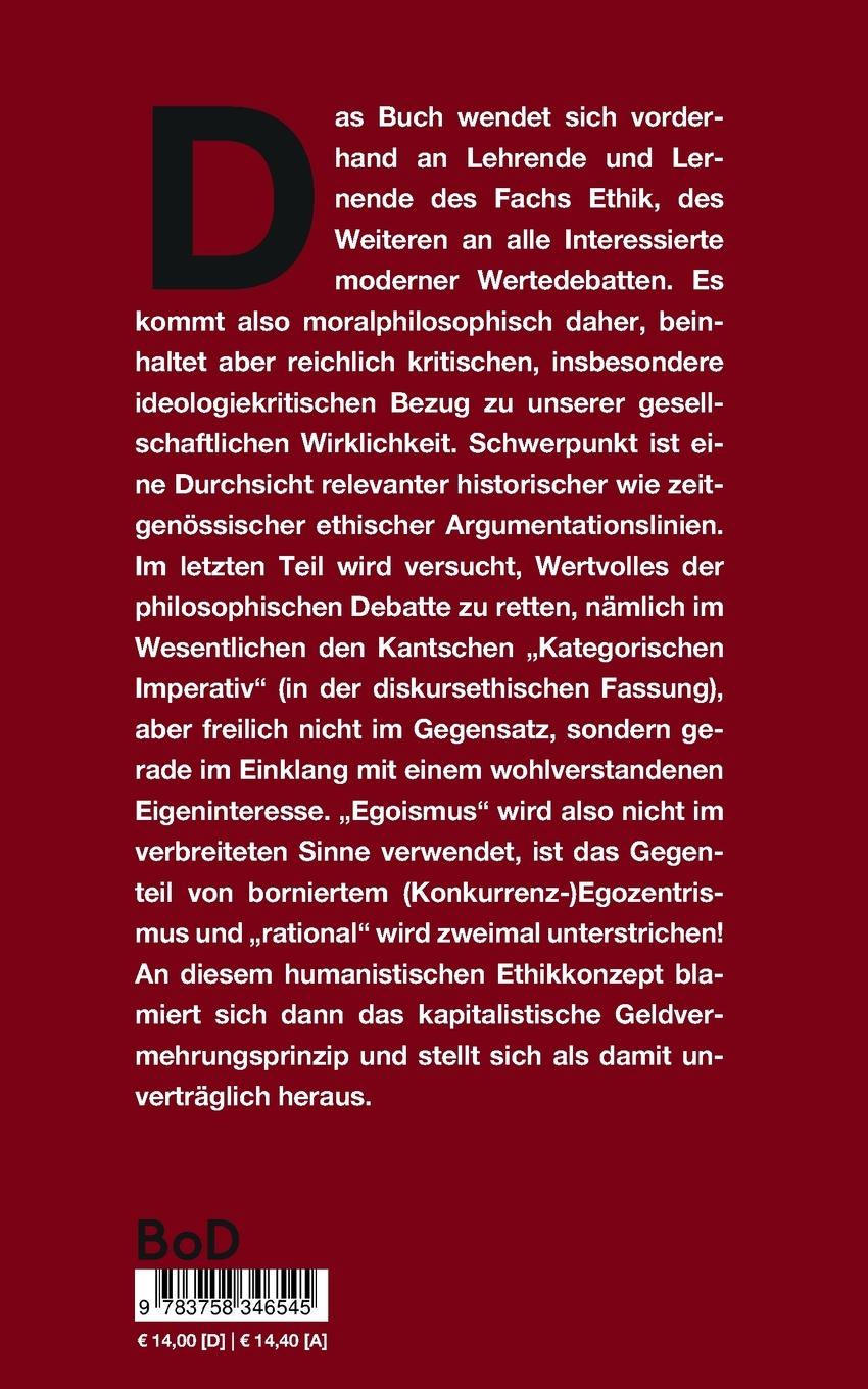 Rückseitencover Rationaler Egoismus
