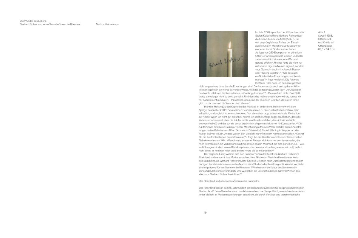 Beispielinhalt (Bild) Gerhard Richter: Verborgene Schätze - Meisterwerke aus rheinischen Privatsammlungen. Bildband, Kunstbuch