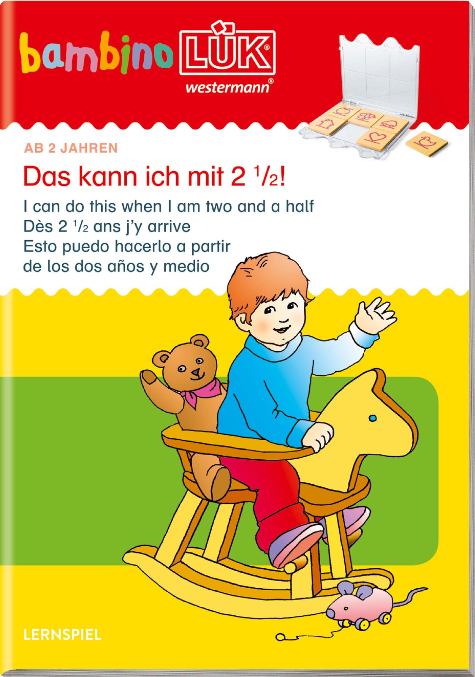 Vorderes Coverbild LÜK Bambino. Das kann ich mit 2 1/2!