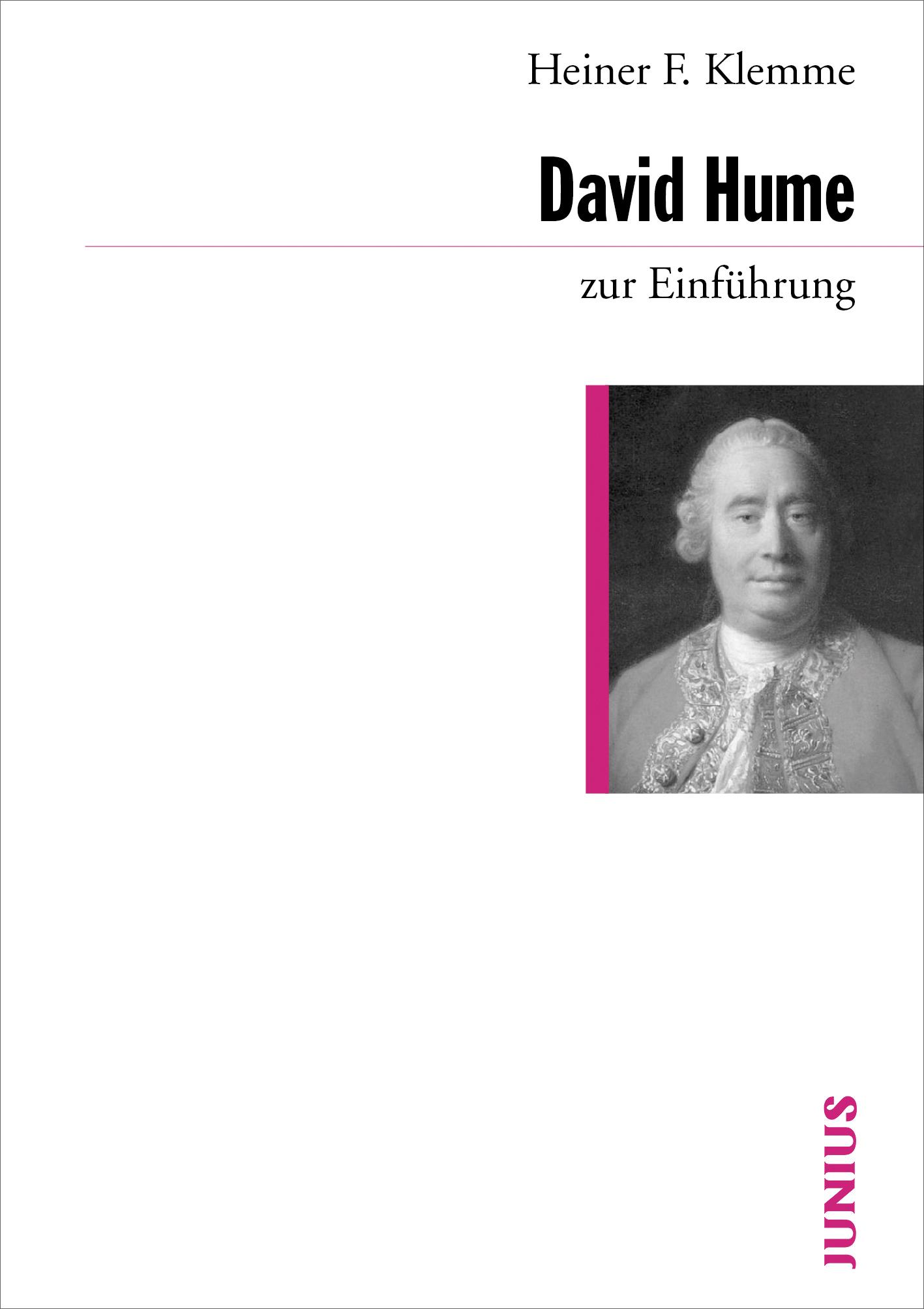 Vorderes Coverbild David Hume zur Einführung