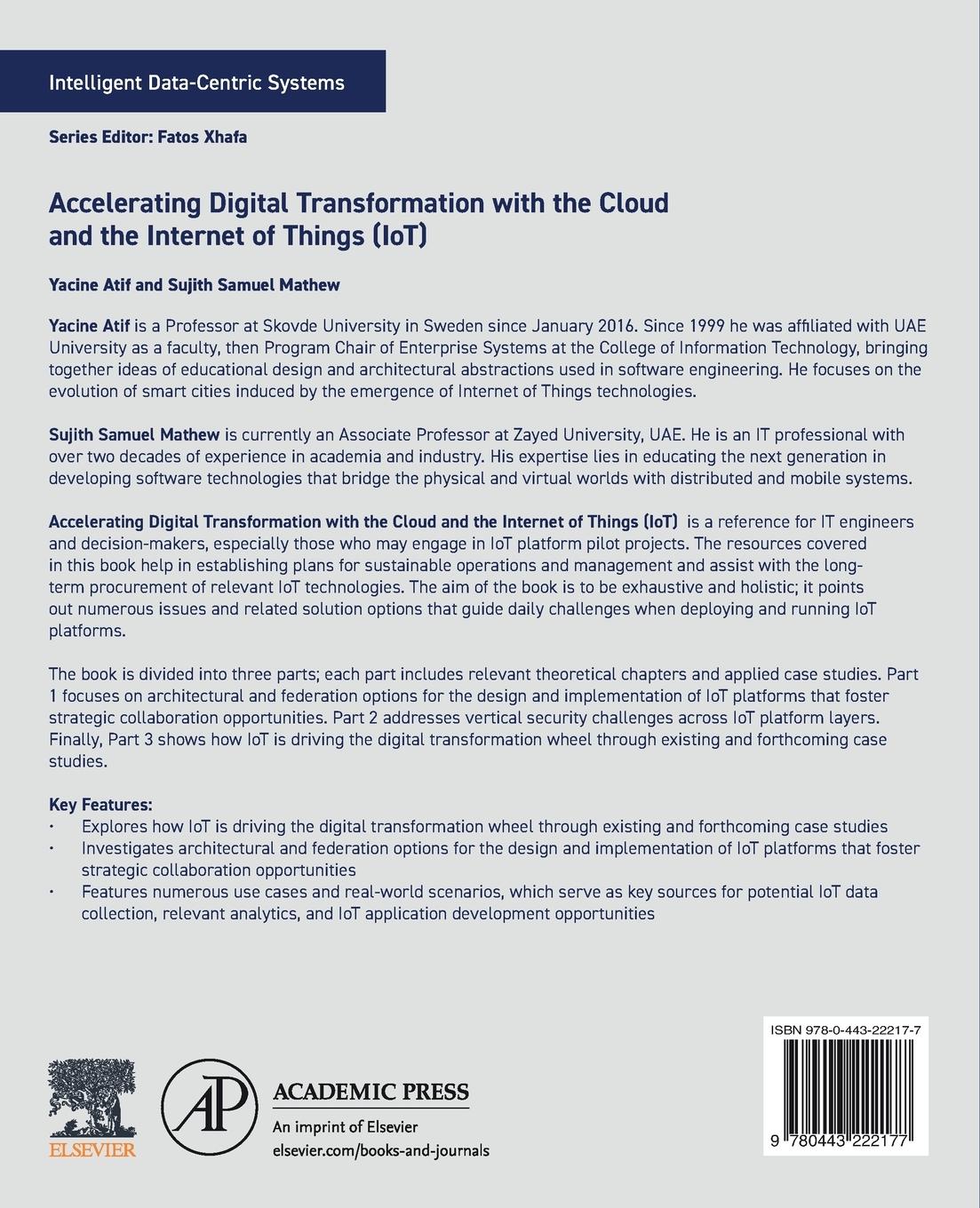 Rückseitencover Accelerating Digital Transformation with the Cloud and the Internet of Things (Iot)