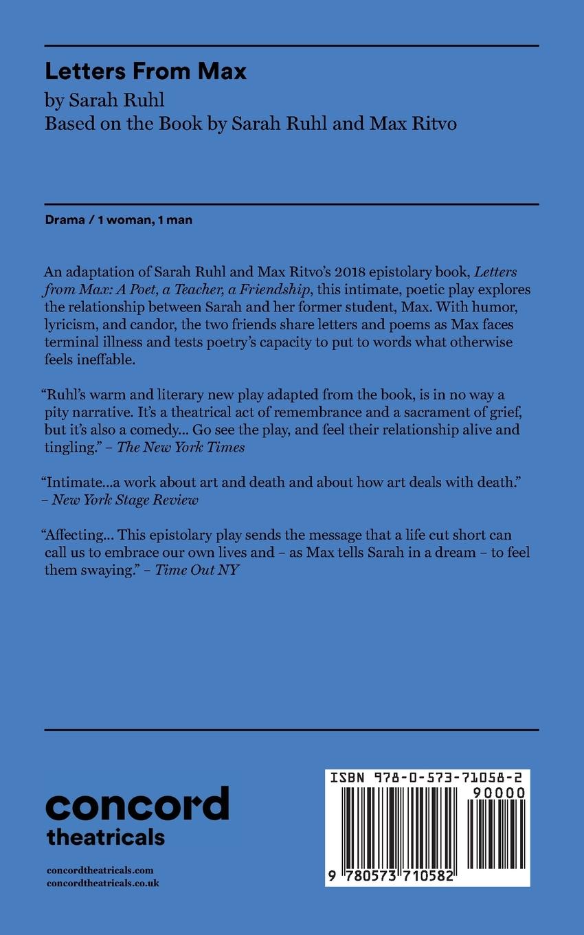 Rückseitencover Letters from Max