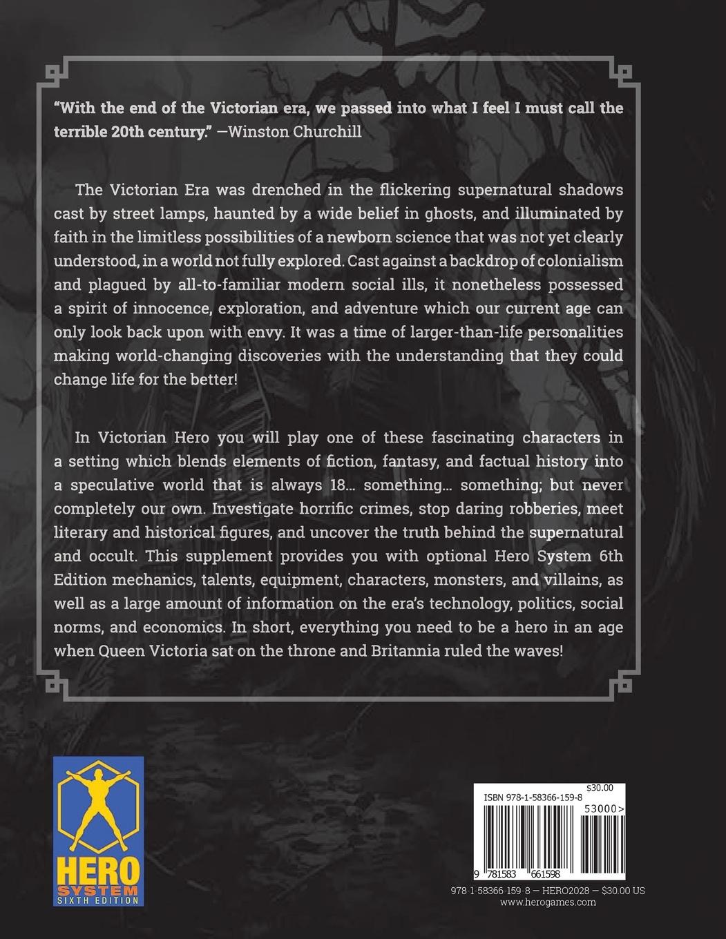 Rückseitencover Victorian Hero