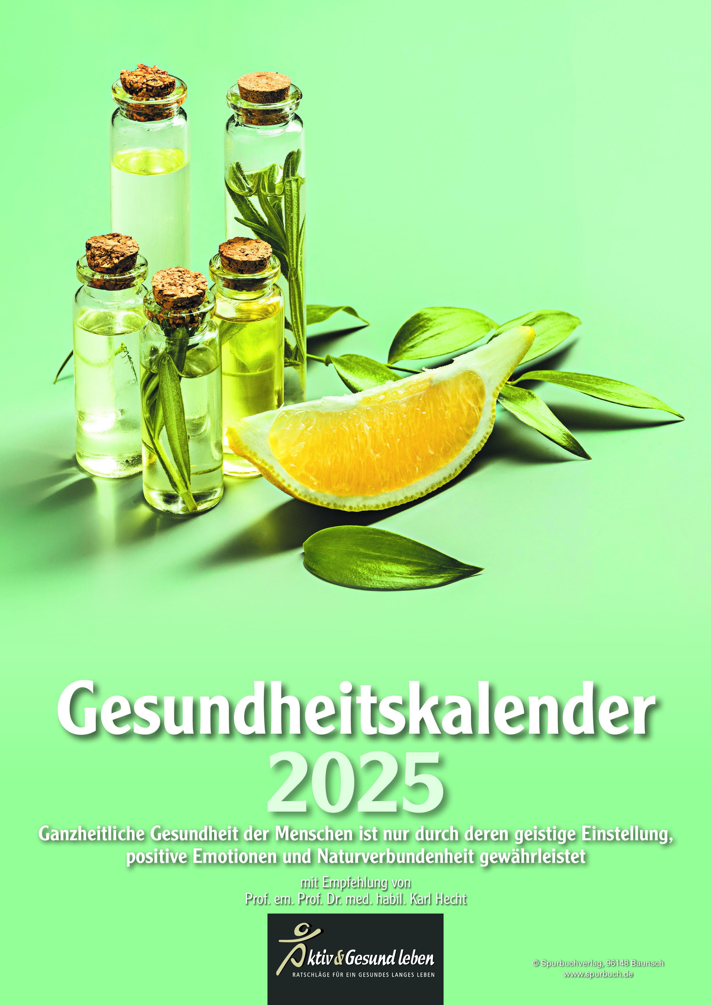 Vorderes Coverbild Gesundheitskalender 2025