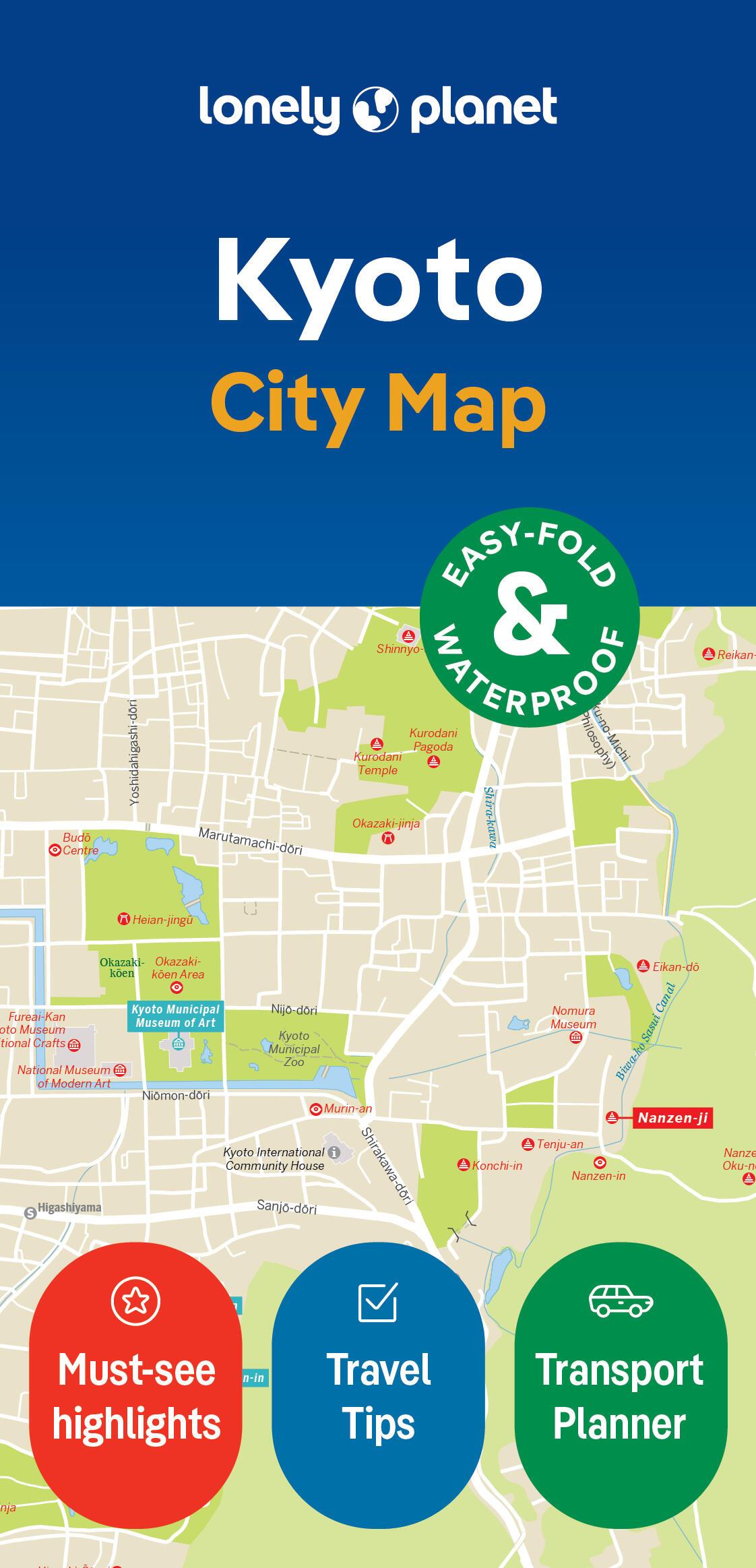 Vorderes Coverbild Lonely Planet Kyoto City Map