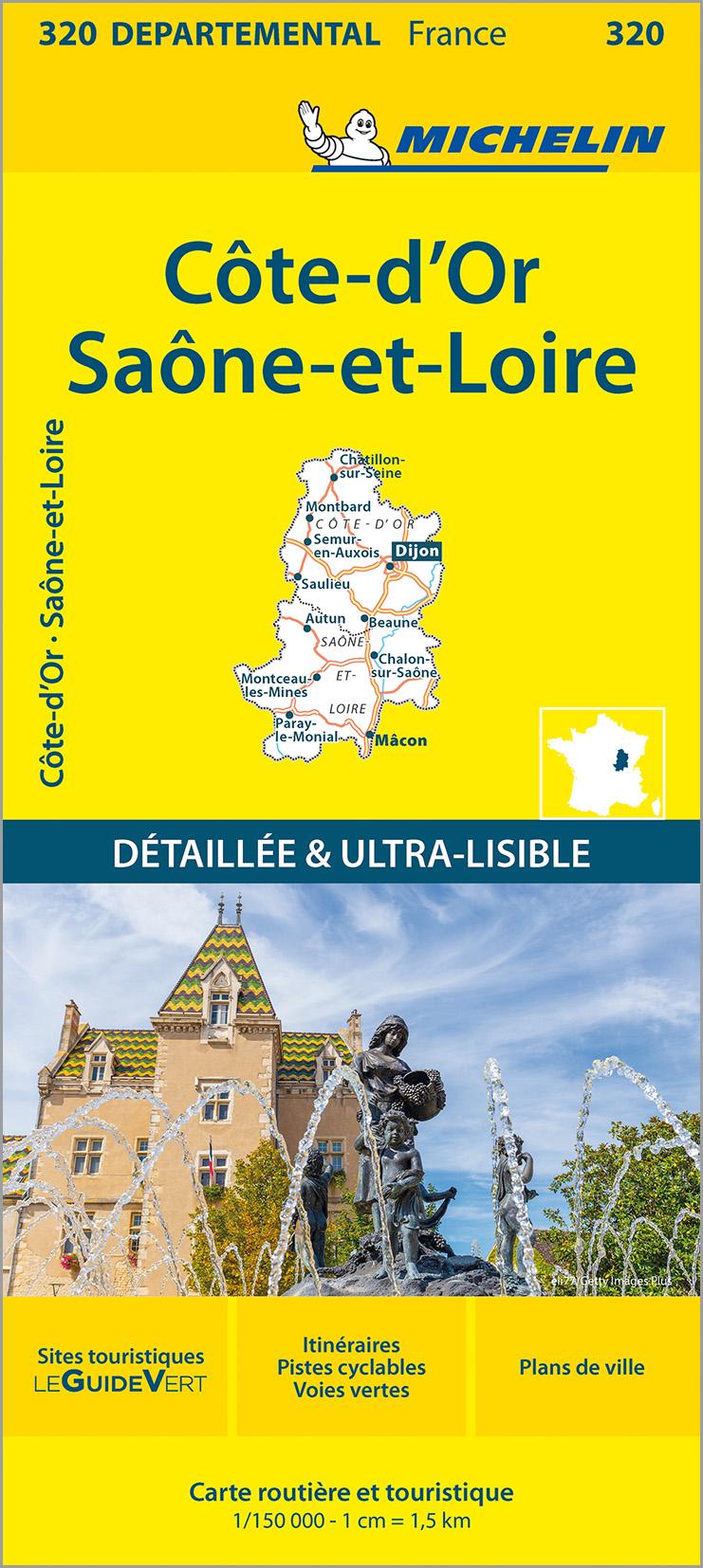 Vorderes Coverbild Michelin Burgund Ost