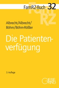 Vorderes Coverbild Die Patientenverfügung