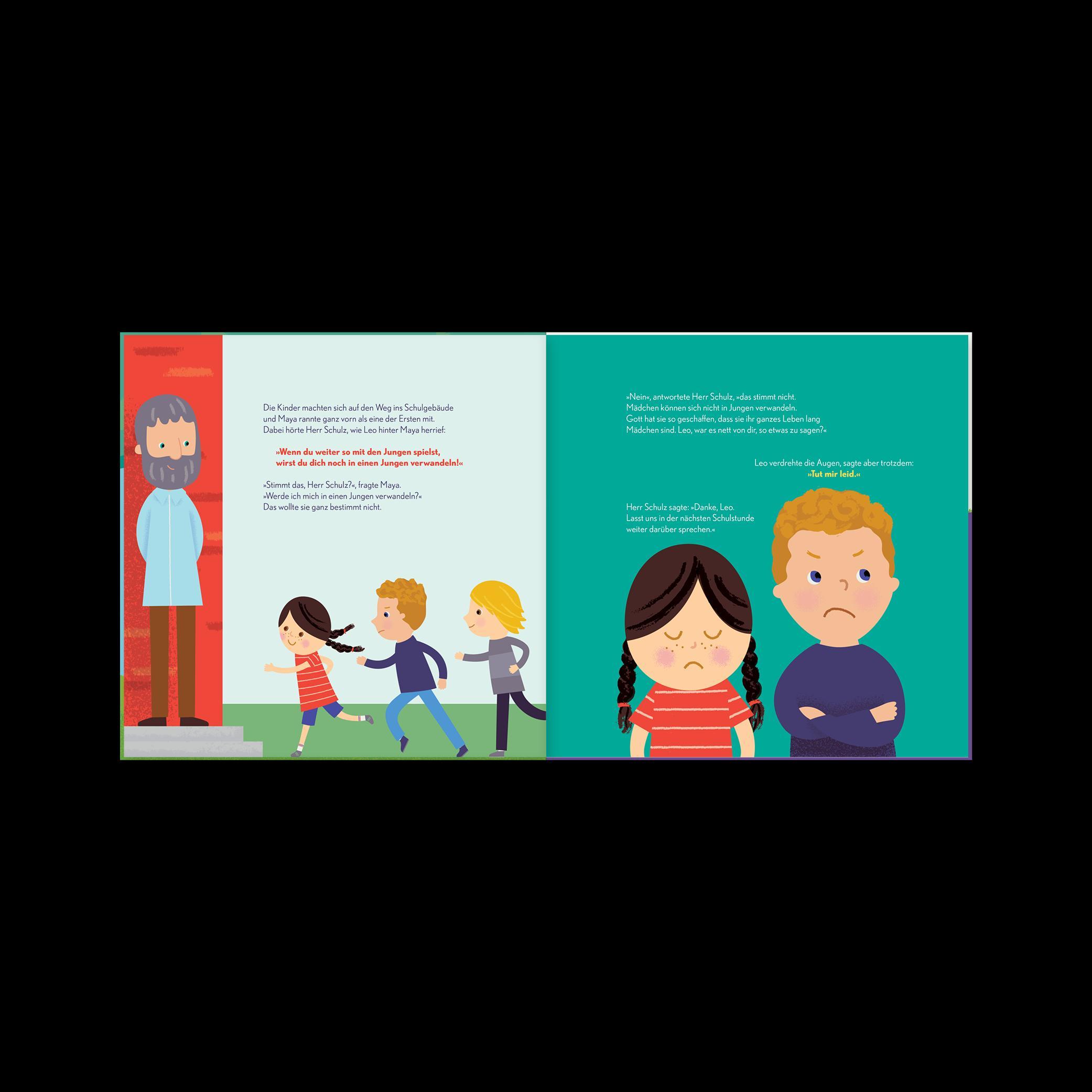 Beispielinhalt (Bild) Jungen und Mädchen