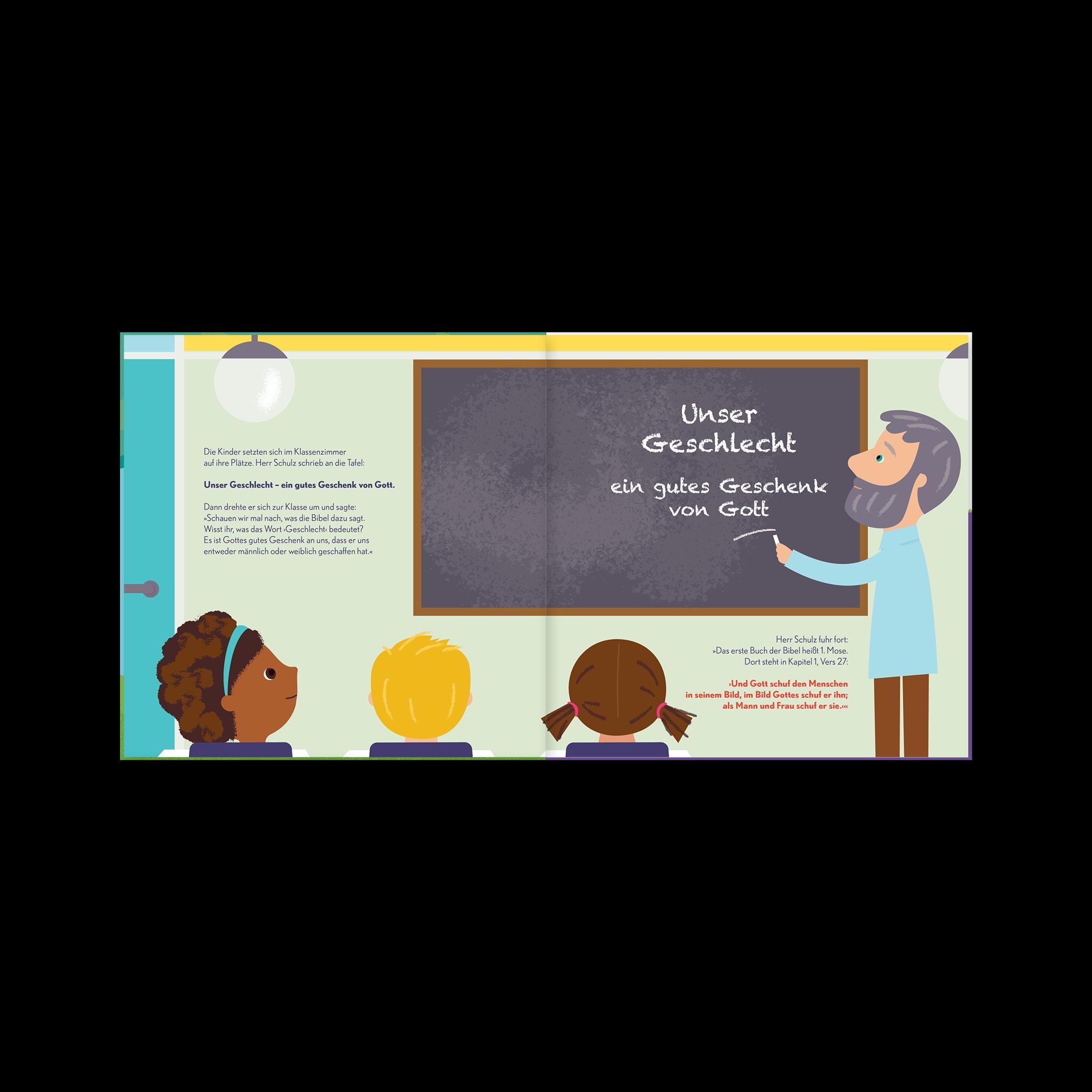 Beispielinhalt (Bild) Jungen und Mädchen