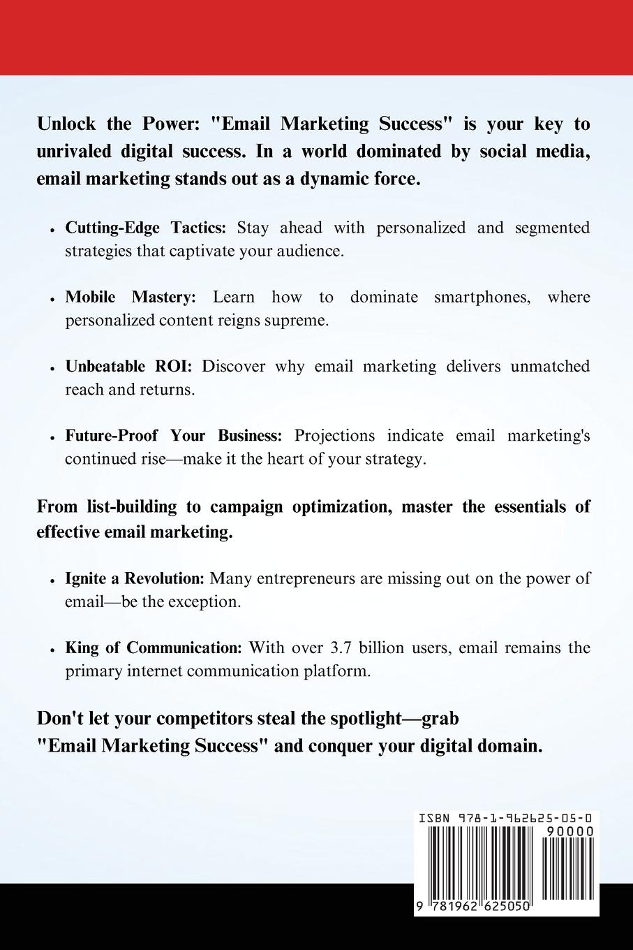 Rückseitencover Email Marketing Success