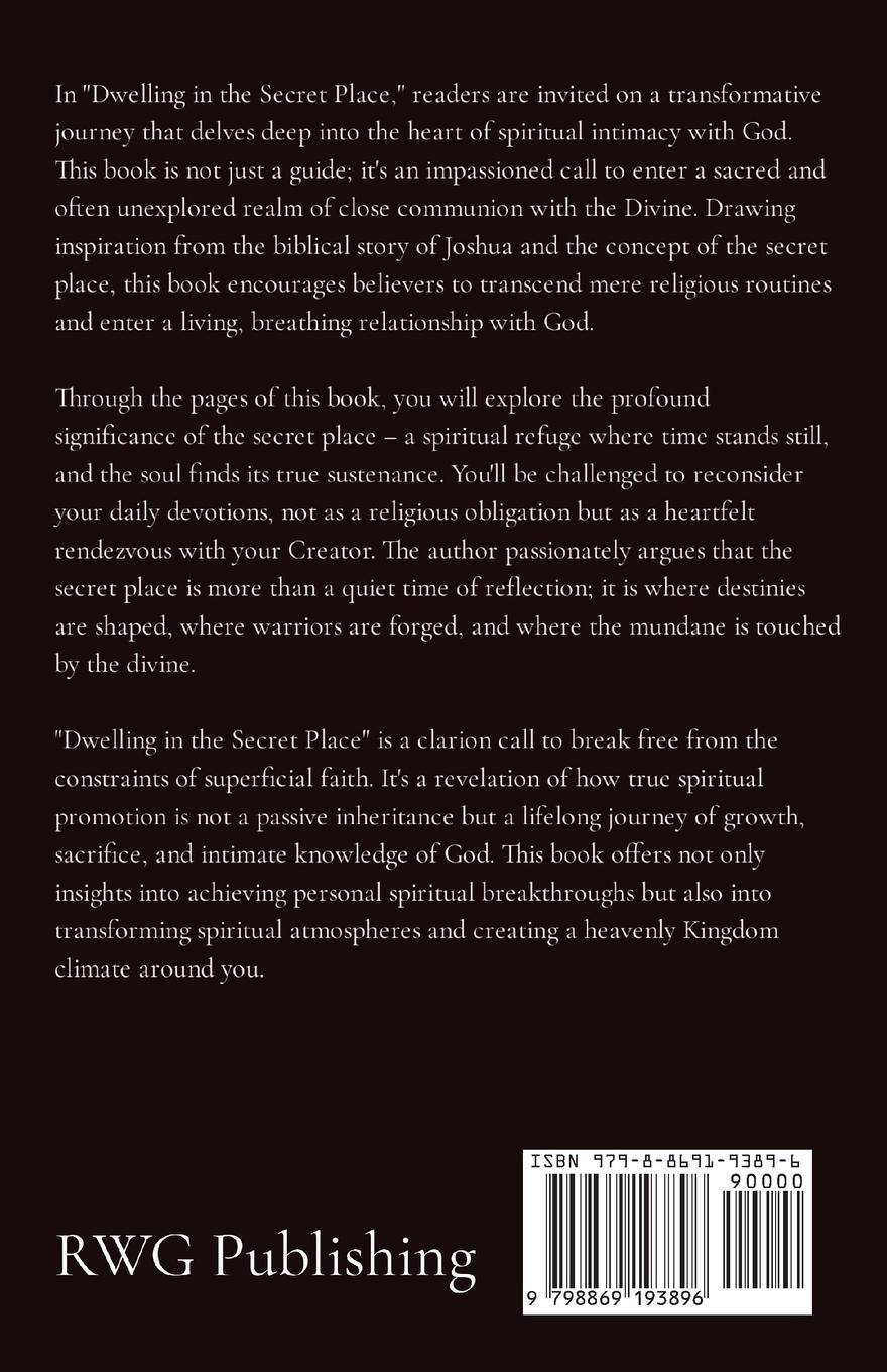 Rückseitencover Dwelling in the Secret Place