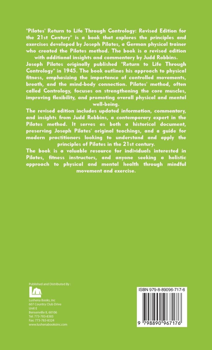 Rückseitencover Pilates' Return to Life Through Contrology