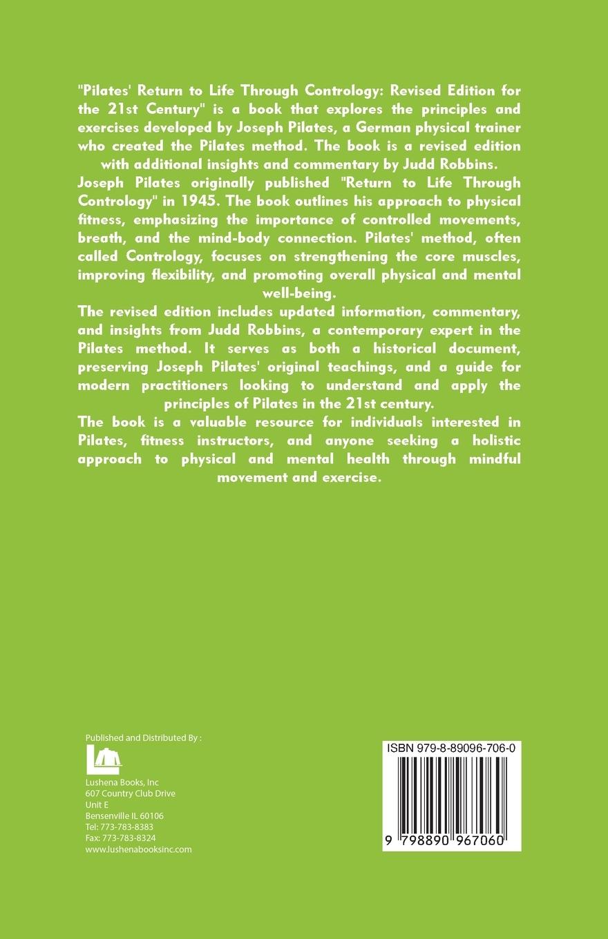 Rückseitencover Pilates' Return to Life Through Contrology