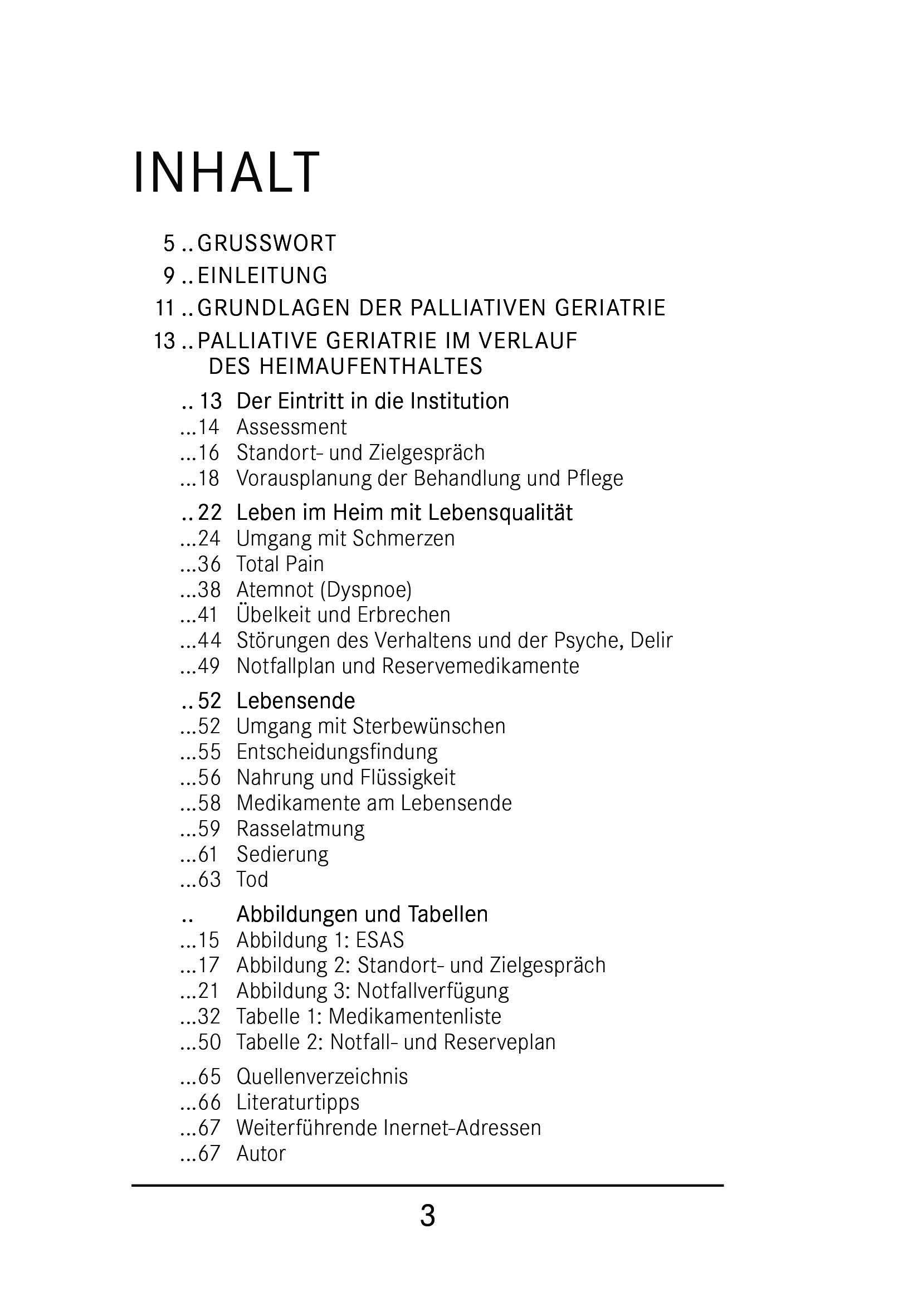Beispielinhalt (Bild) Das 1X1 der Palliativen Geriatrie