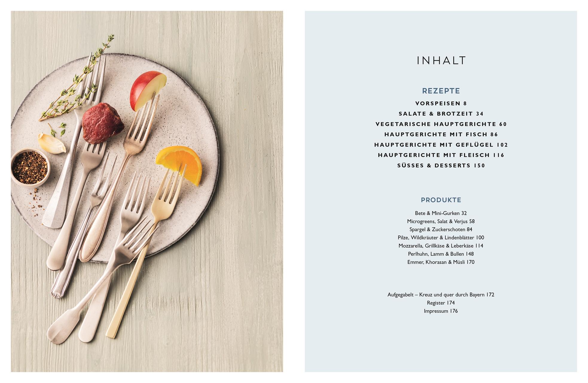 Beispielinhalt (Bild) Aufgegabelt. Das Kochbuch