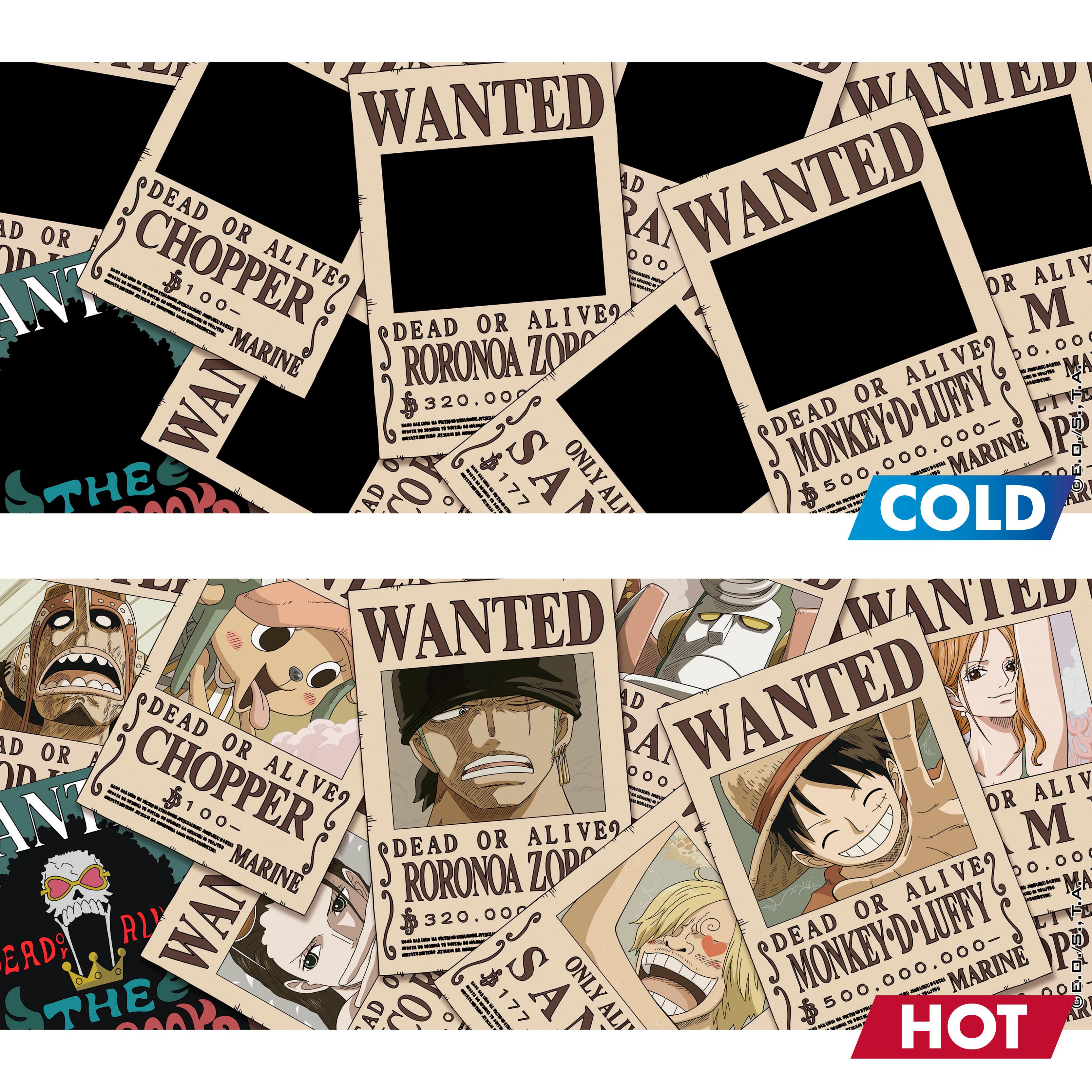 Beispielinhalt (Bild) ONE PIECE - Mug Heat Change - 460 ml - Wanted - cardboard box