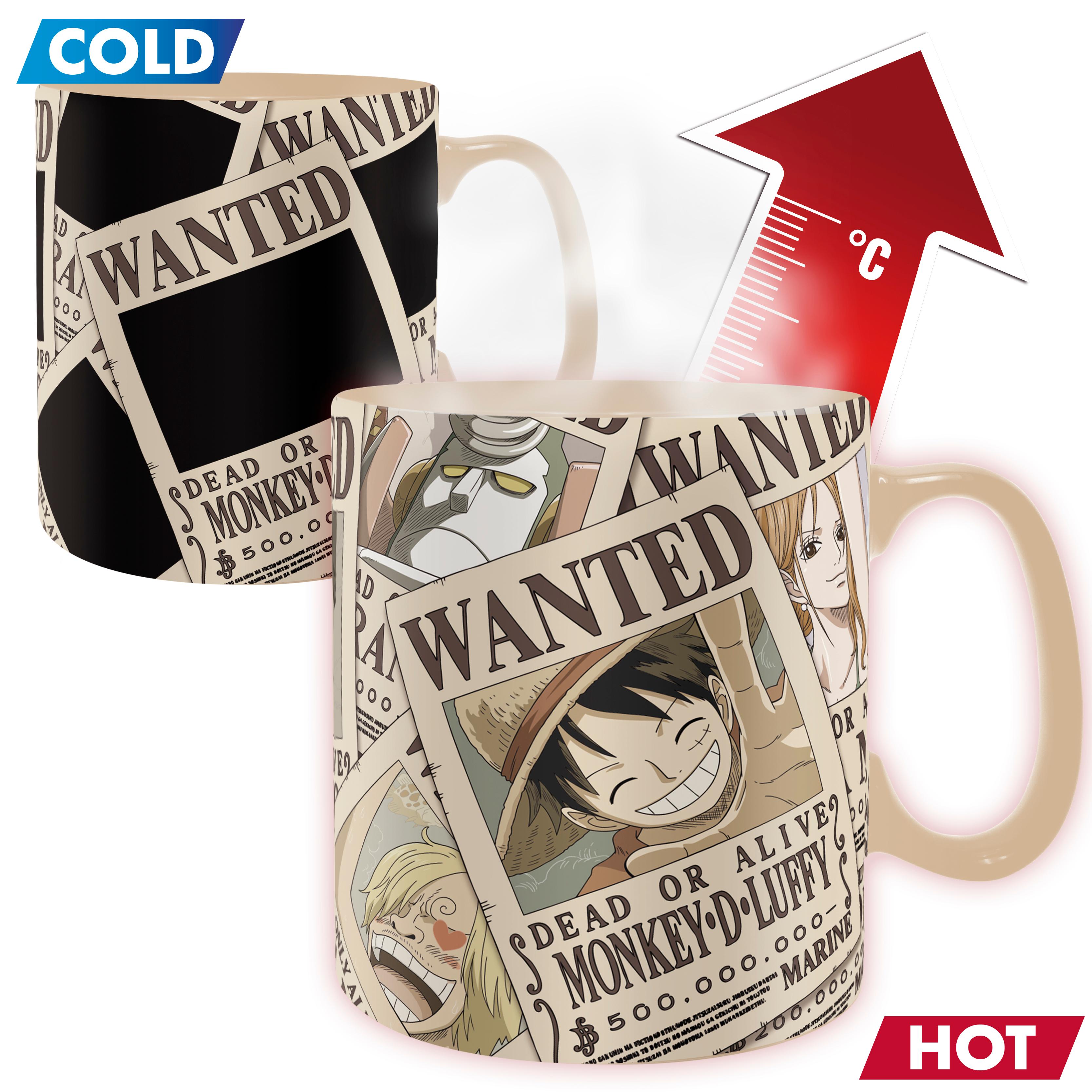 Vorderes Coverbild ONE PIECE - Mug Heat Change - 460 ml - Wanted - cardboard box