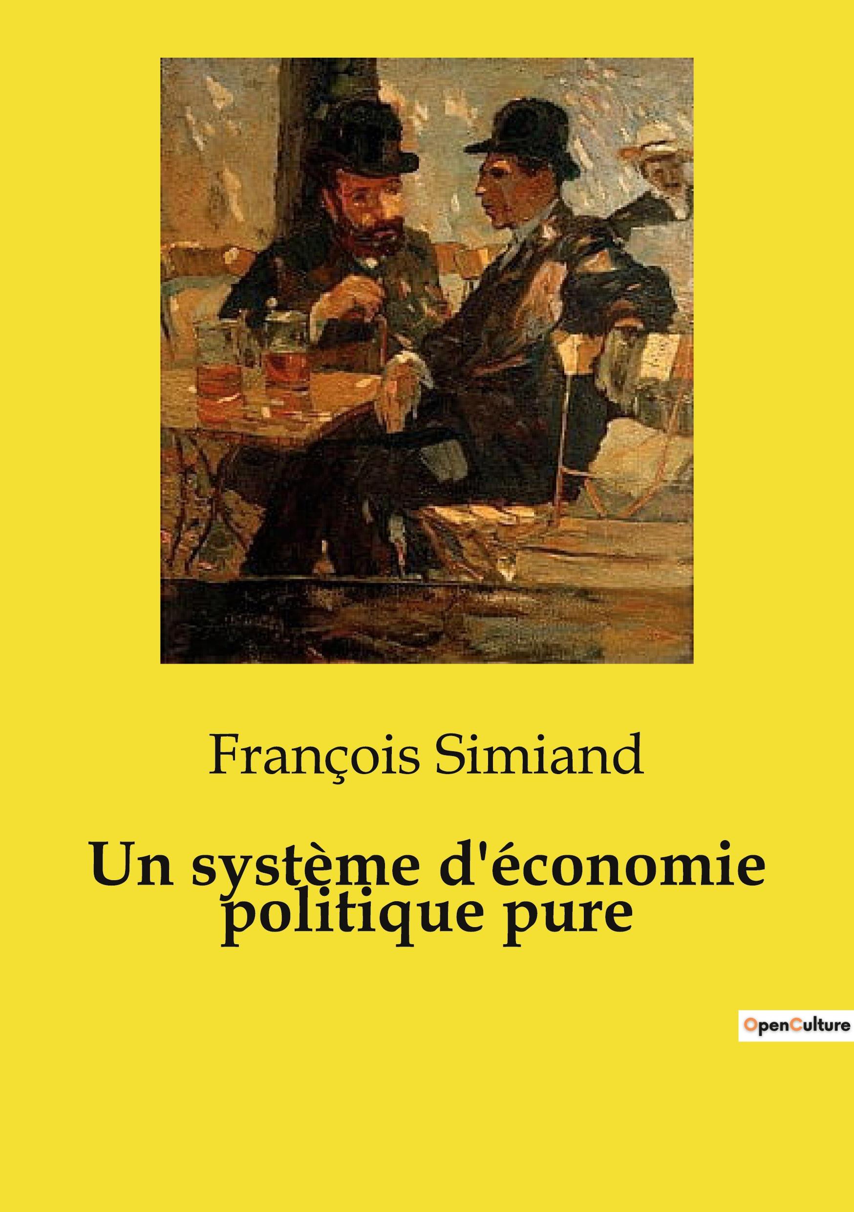Vorderes Coverbild Un système d'économie politique pure