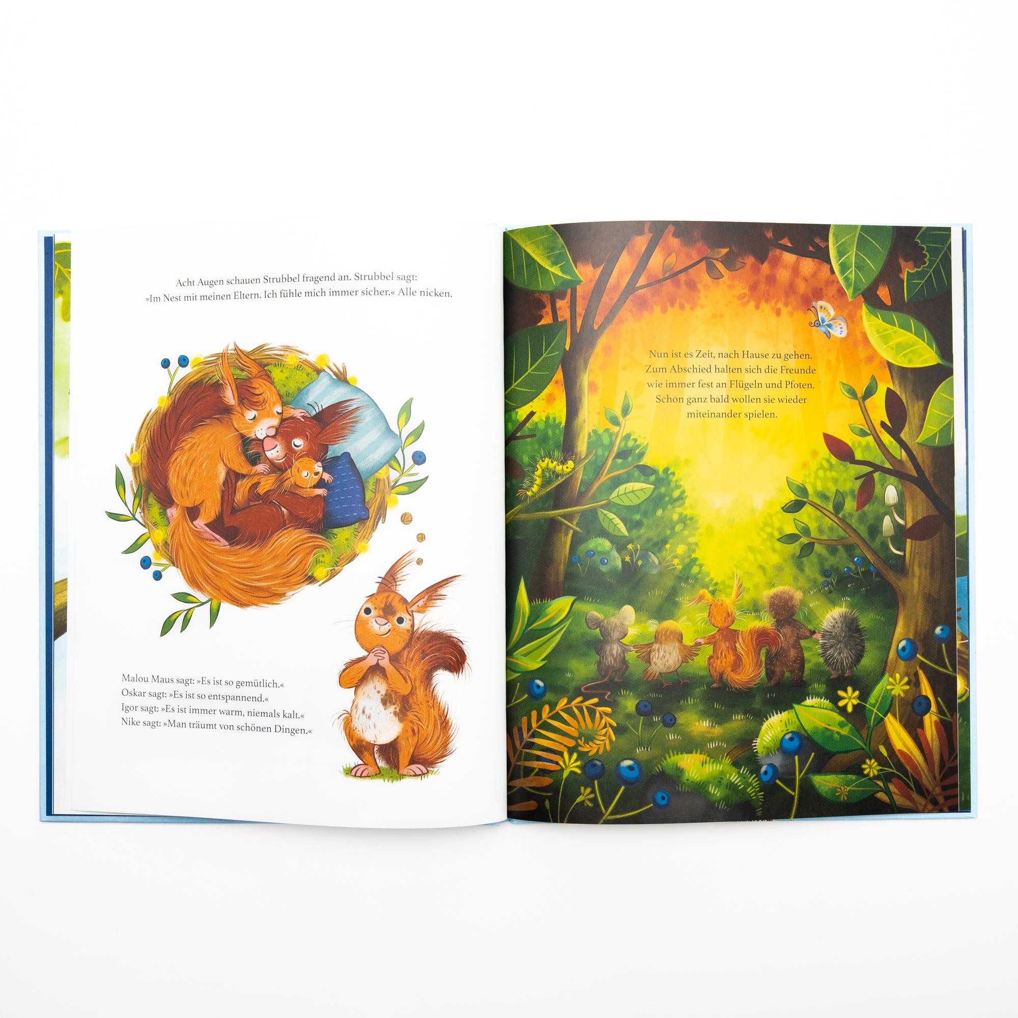 Beispielinhalt (Bild) Gute Nacht, kleiner Strubbel - Das Bilderbuch für alle Familien, die ruhige Nächte lieben