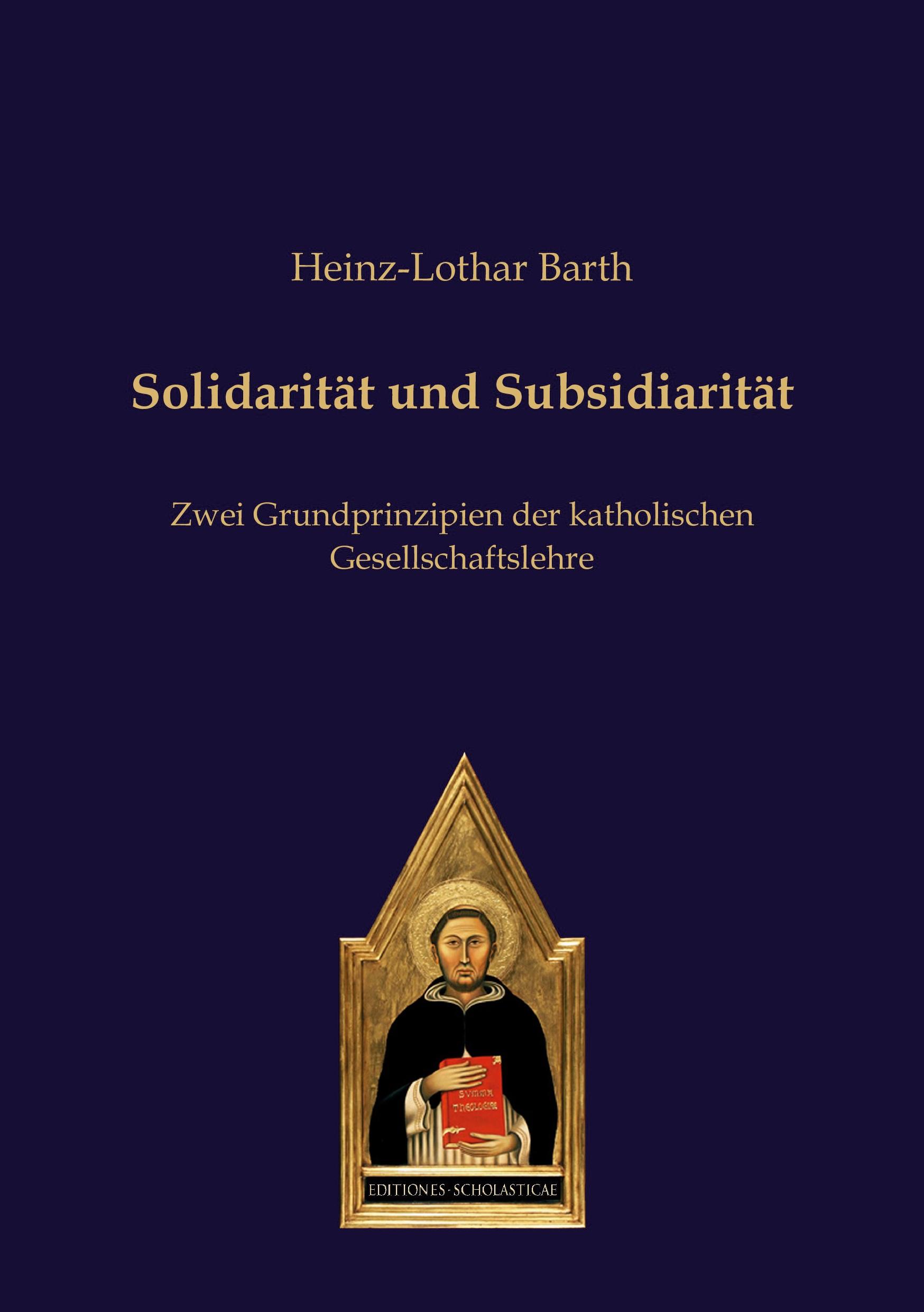 Vorderes Coverbild Solidarität und Subsidiarität