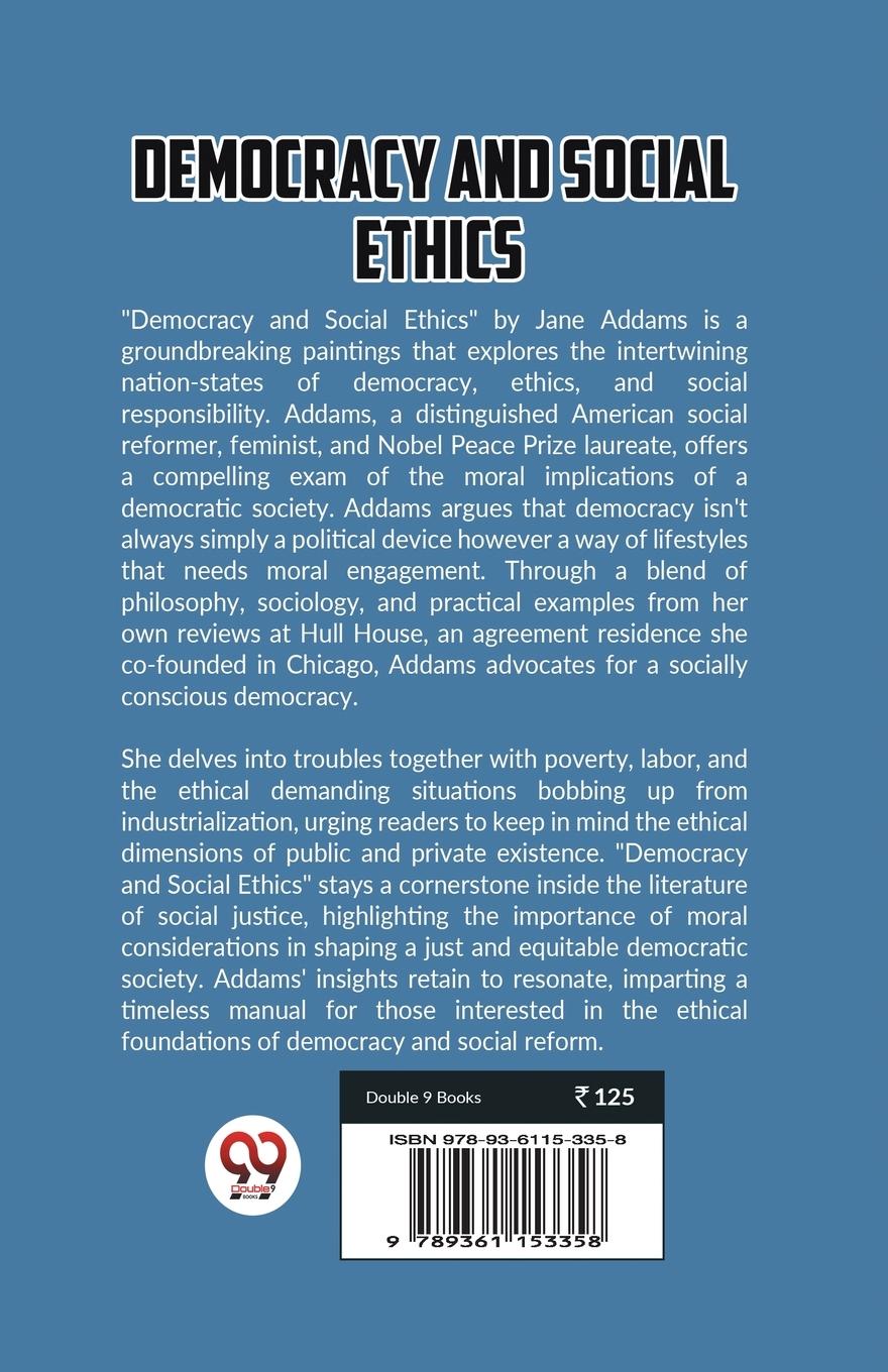 Rückseitencover Democracy And Social Ethics
