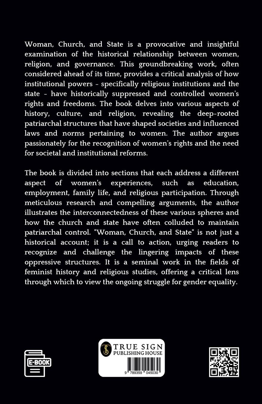 Rückseitencover Woman, Church And State