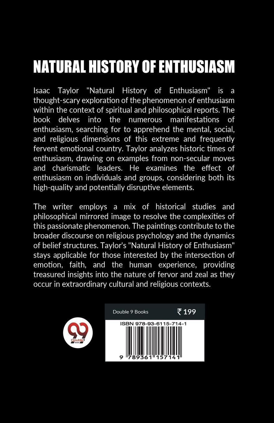 Rückseitencover Natural History Of Enthusiasm