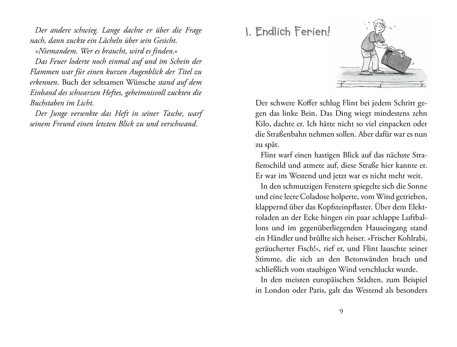 Beispielinhalt (Bild) Das Buch der seltsamen Wünsche 1