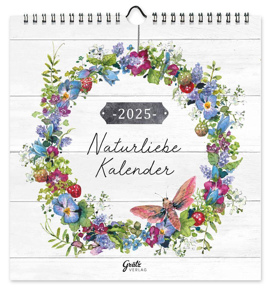 Vorderes Coverbild Kalender Naturliebe 2025