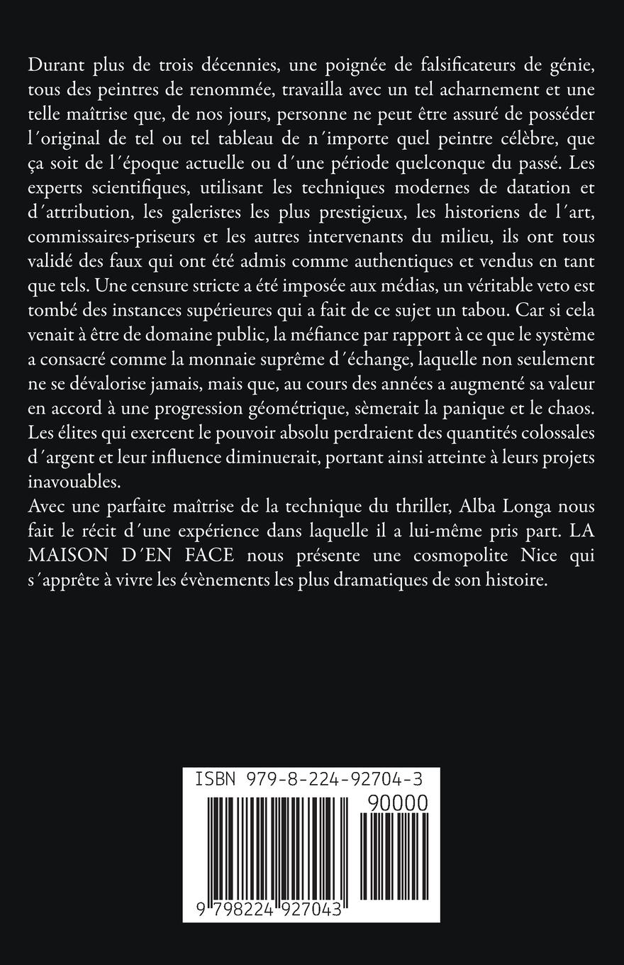 Rückseitencover La maison d´en face