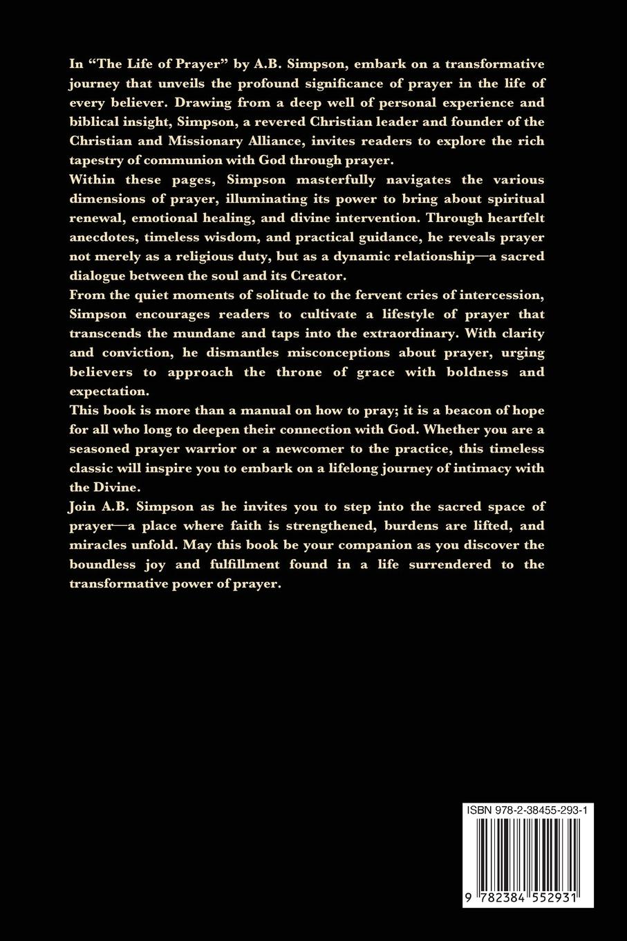 Rückseitencover The Life of Prayer