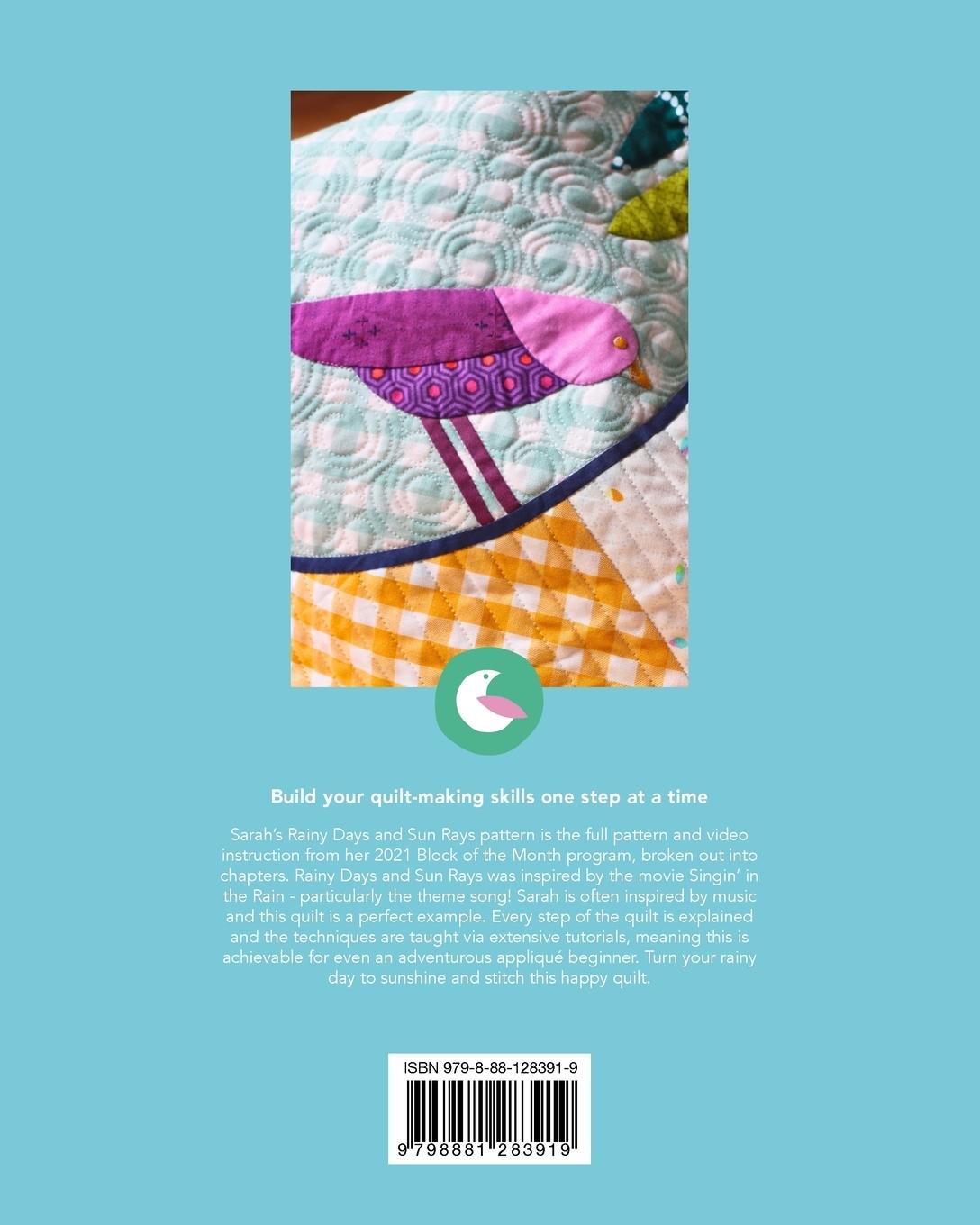 Rückseitencover Rainy Days and Sun Rays Quilt Pattern and Videos