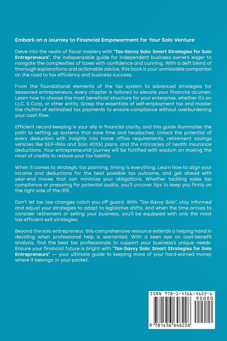 Rückseitencover Tax-Savvy Solo