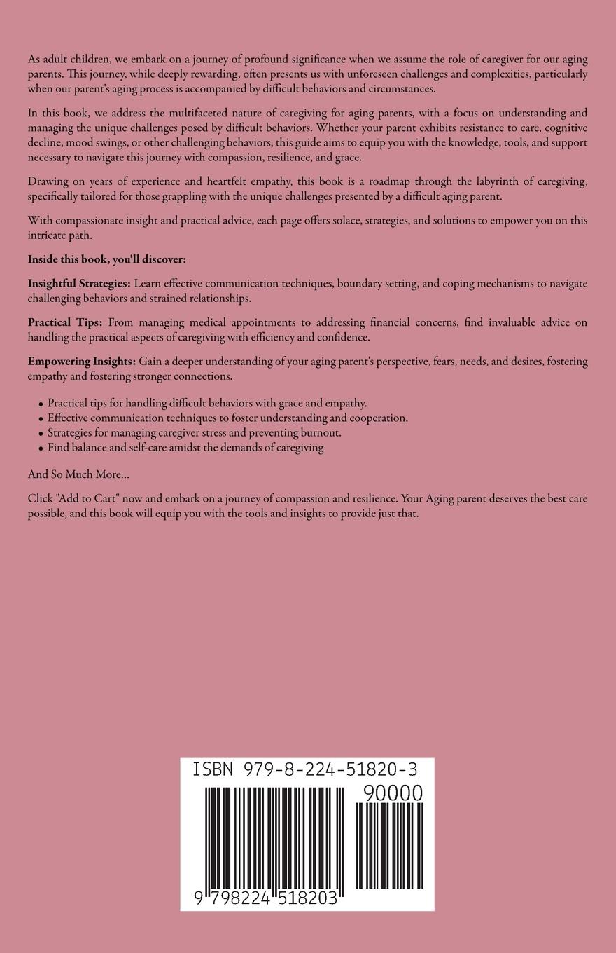 Rückseitencover Caring for Your Difficult Aging Parent