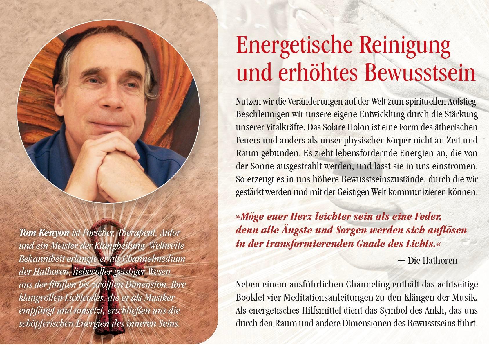 Rückseitencover LICHTMEDIZIN DER HATHOREN - SOLARES HOLON: Energetische Reinigung und Transformation in ein höheres Bewusstsein