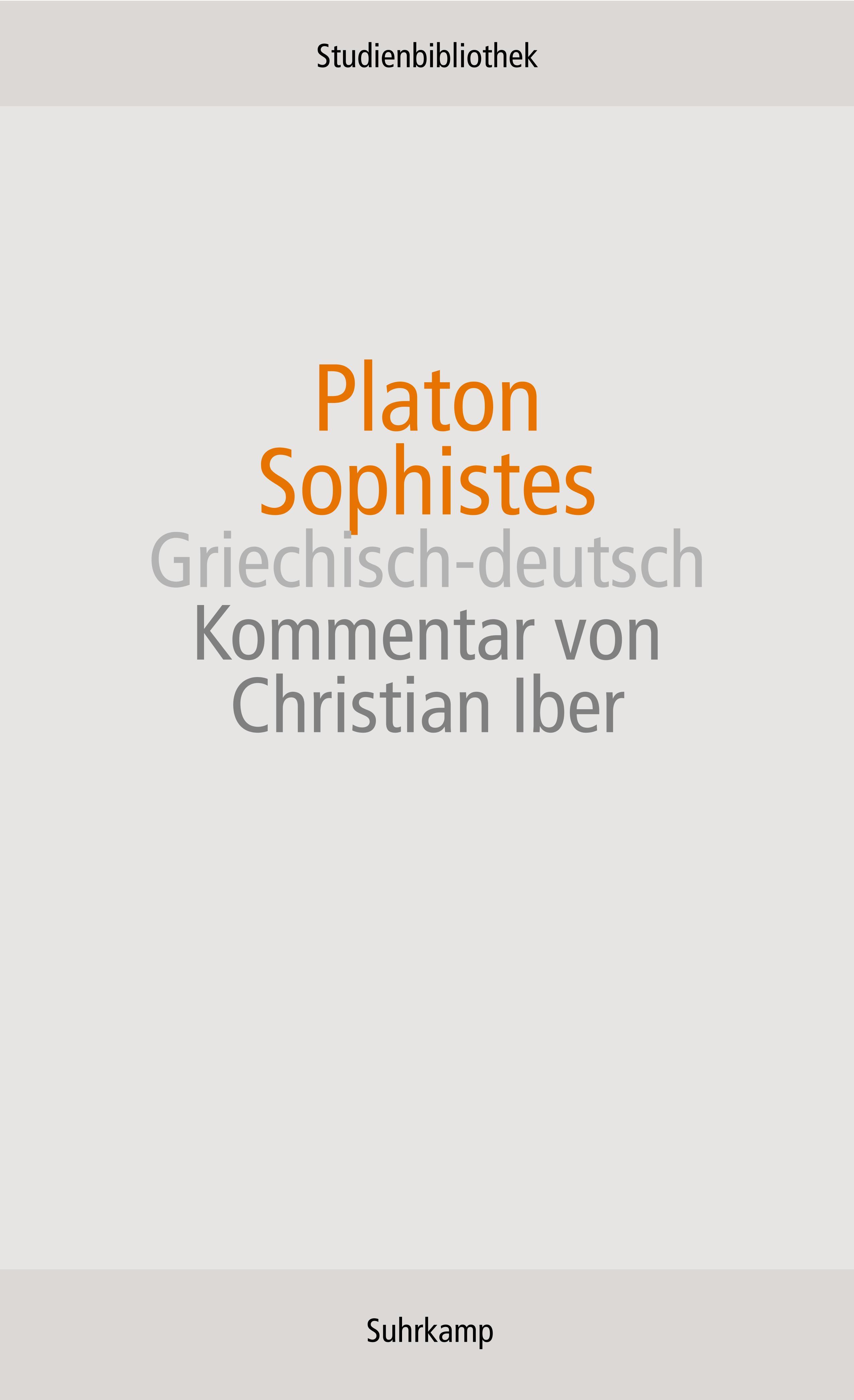 Vorderes Coverbild Sophistes