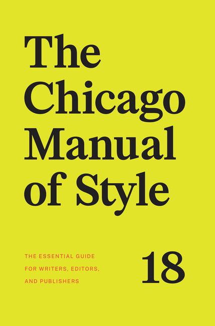 Vorderes Coverbild The Chicago Manual of Style